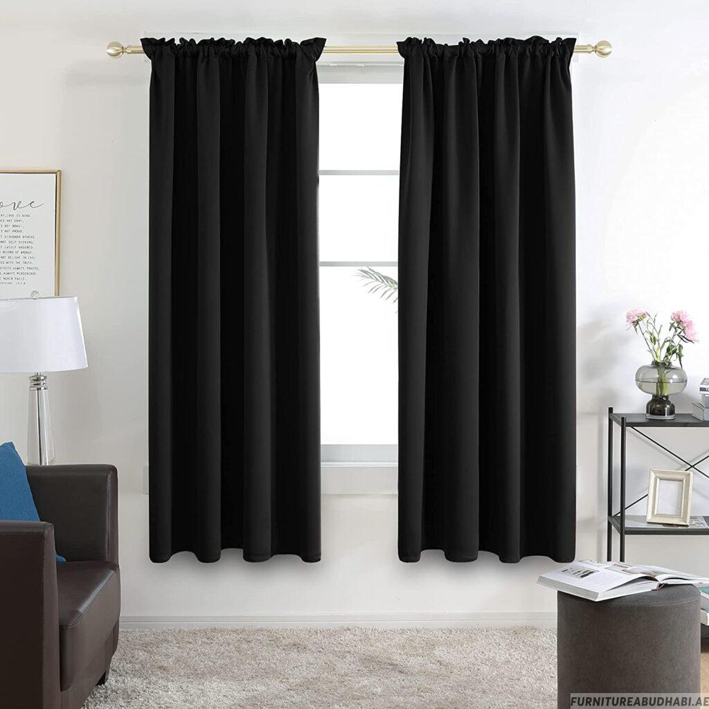 black-blackout-curtains